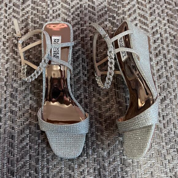 Badgley Mischka Kaelyn Mid Wedge Heel sz 7.5 - Picture 1 of 7